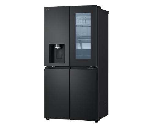 LG, NoFrost, Instaview, 508 L, kõrgus 179 cm, must - SBS-Külmk