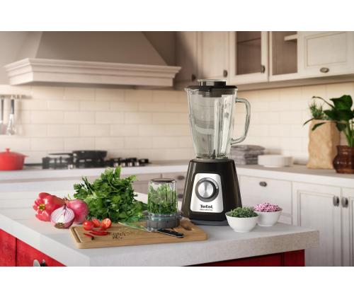 Tefal Blendforce 2 Glass, 800 W, 1.25 L, must - Blender + jahvataja ja hakkija