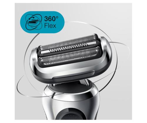 Braun Series 7 360° Flex, AutoSense, Wet & Dry, must/hõbedane - Pardel