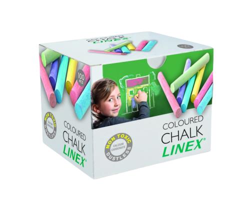 Tahvlikriit värviline LINEX 100tk pakis