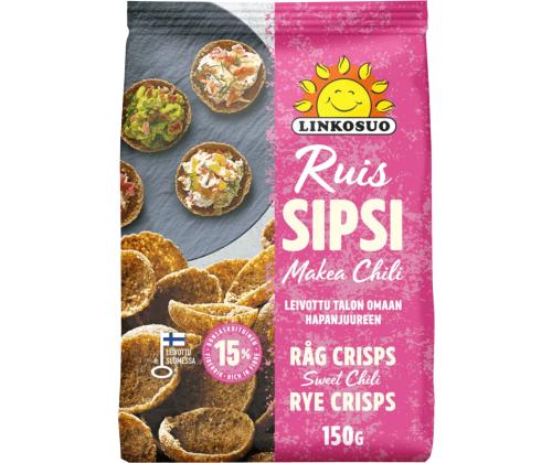 Rukkikrõpsud LINKOSUO magusa tšilliga 150g