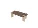 Kohvilaud Leapiri - Walnut, Travertine