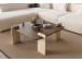 Kohvilaud Afrolli - Walnut, Travertine