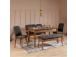Vina Bench Anthracite, Walnut