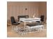Vina Bench Anthracite, White