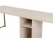 Twin Study Desk - Travertine, Gold