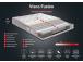 Visco Fusion 160x200 cm Double Size Memory Foam and Pocket Spring Luxury Soft Mattress