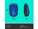 Logitech M171 Wireless Mouse RF Wireless, 1000 DPI, Blue/Black