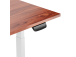Adjustable Height Table Up Up Bjorn White, Table top L Dark Walnut