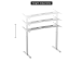 Adjustable Height Table Up Up Bjorn White, Table top M Dark Walnut