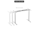 Adjustable Height Table Up Up Bjorn White, Table top L White