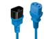 CABLE POWER IEC EXTENSION 1M/BLUE 30471 LINDY