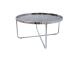 Diivanilaud ASTOR D80xH40cm, hall, klaas, terasjalad