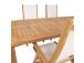 Söögilauakomplekt BALI laud 220x100xH75cm, 6 tooli 60x70xH110cm, tiikpuit