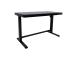 Reguleeritav laud ERGO 1-mootoriga 120x60xH72-121cm, must, melamiinplaat, teras