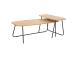 Diivanilaud DUO 2tk 120x48xH40cm, 75x40xH48cm, saar/must