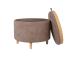 Tumba/laud HIRO D56xH42.5cm, helepruun, panipaigaga