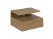 Öökapp ASHLAN 35x32xH22,5cm, riiuli ja sahtliga, seinakinnitusega, materjal: MDF, värvus: tamm