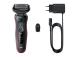 Braun Seeria 5, Wet & Dry, must/punane - Pardel